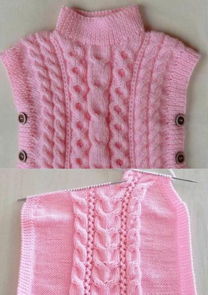 Lee más sobre el artículo Aprende a tejer un cárdigan para niña bebe