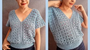 Lee más sobre el artículo Aprende a tejer blusa a crochet en tendencia