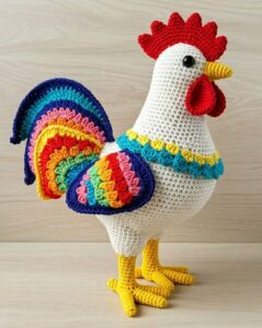 Lee más sobre el artículo Gallito tejido a crochet paso a paso