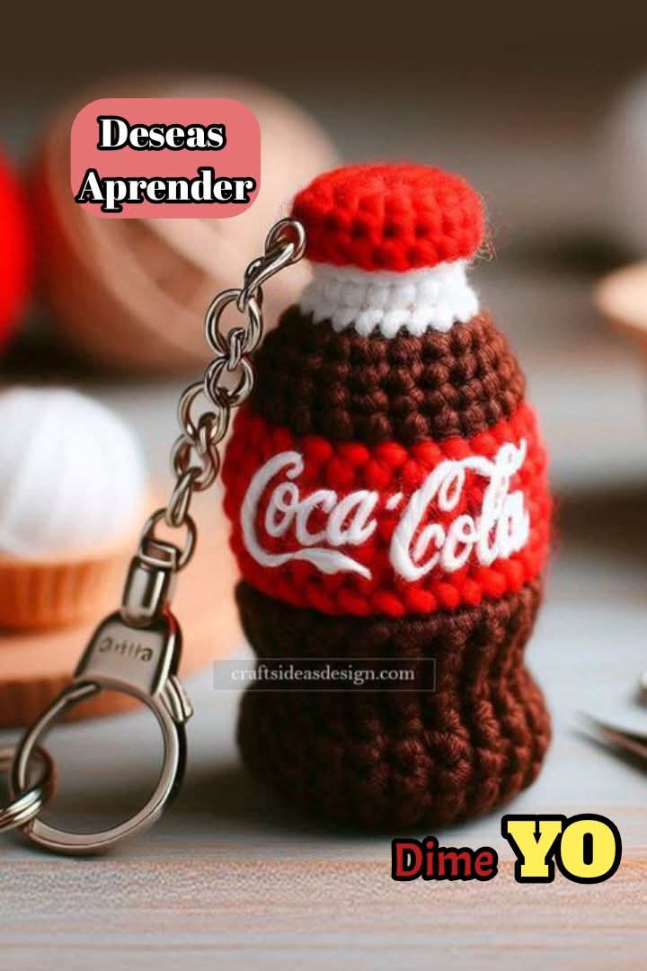 Lee más sobre el artículo Botella Coca-Cola a crochet.
