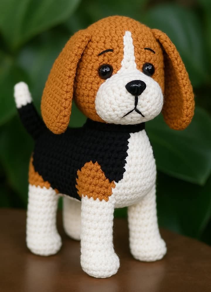 Lee más sobre el artículo Perrito Beagle amigurumis