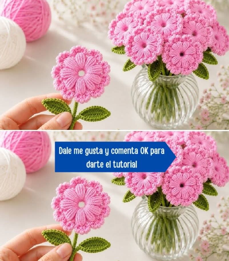 Lee más sobre el artículo Patrón y tutorial Flor adorno