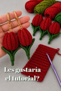 Lee más sobre el artículo llavero tutorial flor roja