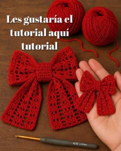 Lee más sobre el artículo Lazo crochet paso a paso