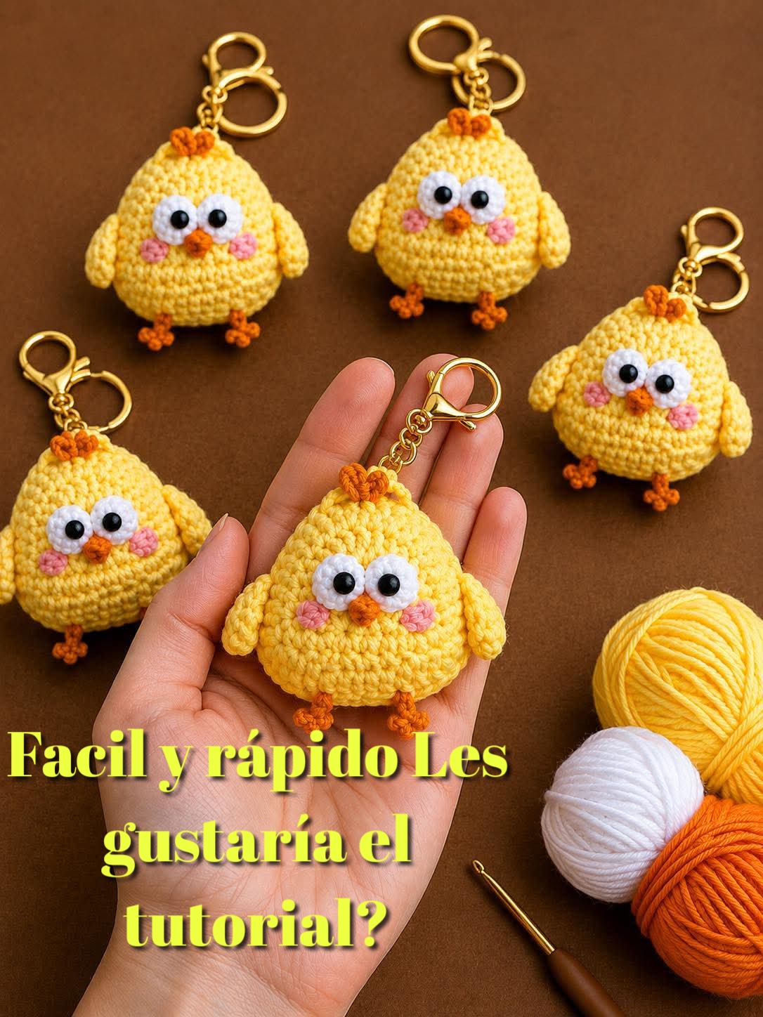 En este momento estás viendo pollito llavero tutorial