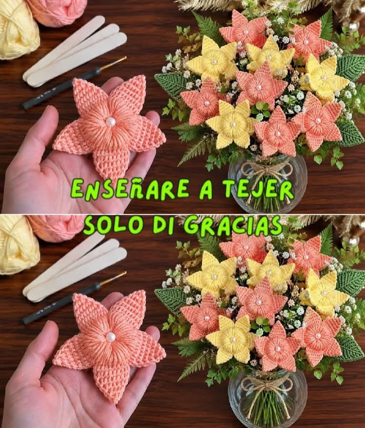 Lee más sobre el artículo flor estrella tutorial