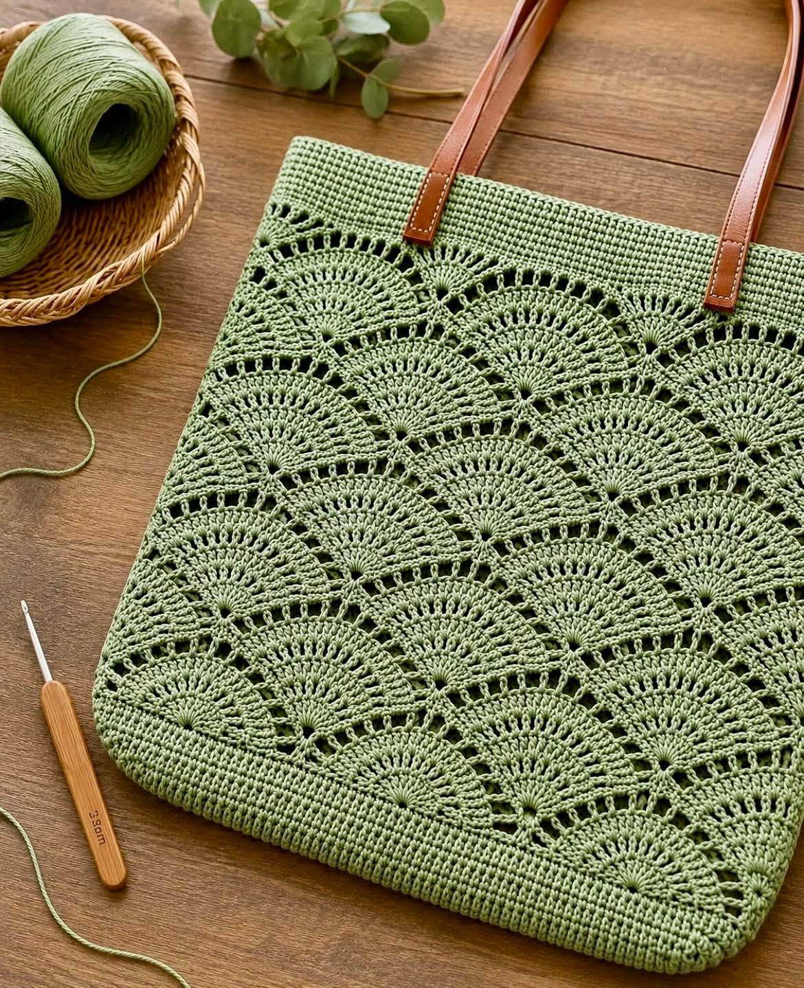 Lee más sobre el artículo Bolso crochet verde tutorial