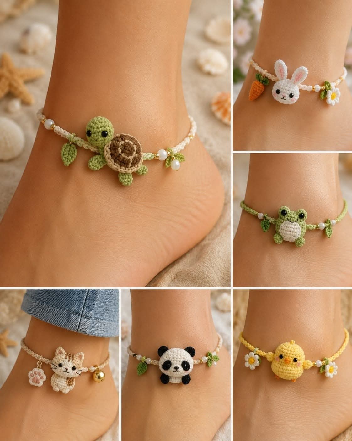 Lee más sobre el artículo Pulceras animales  crochet tutorial