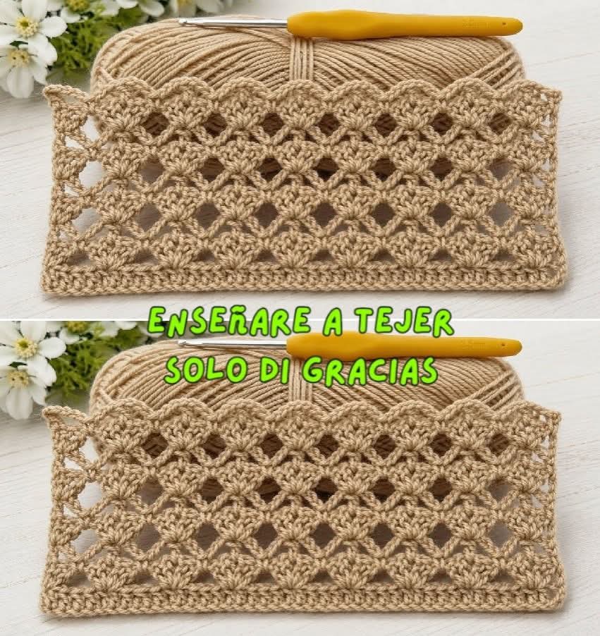 Lee más sobre el artículo patrón punto Crochet tutorial