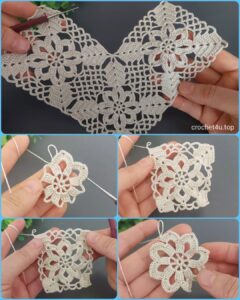 Lee más sobre el artículo puntos cuadros Crochet patrón