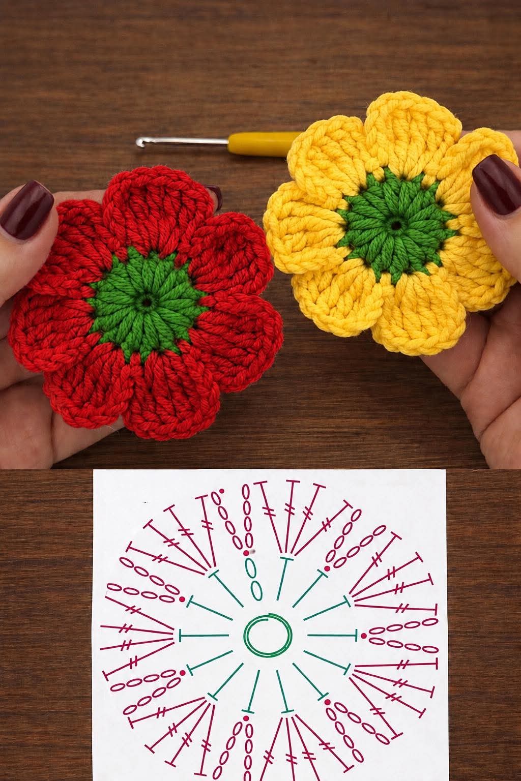 Lee más sobre el artículo patrón flores tutorial aquí